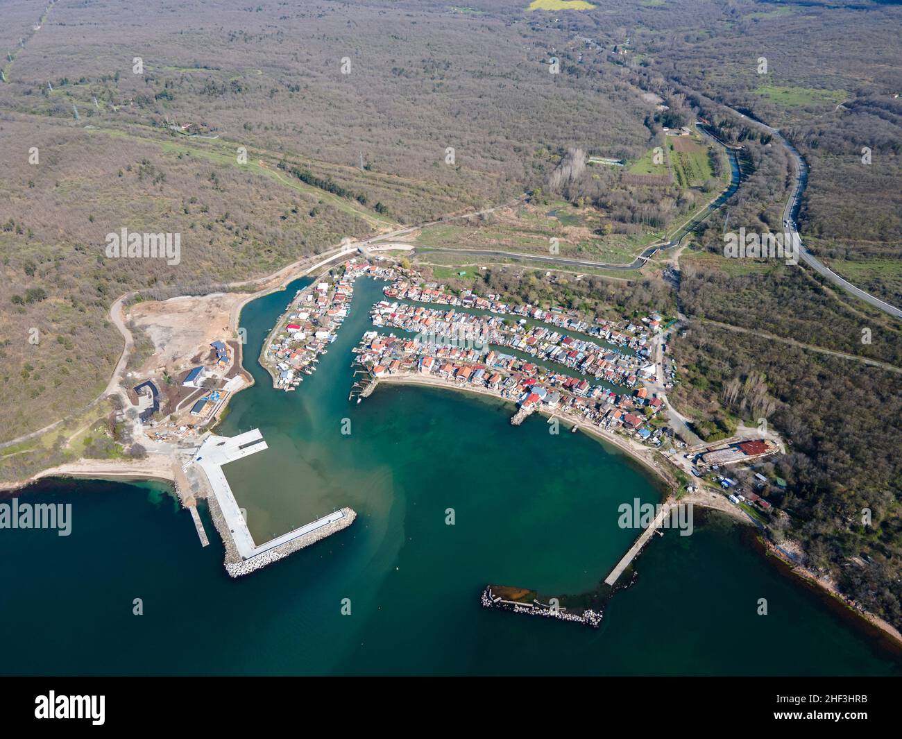 Selishte Map Aerial view of Chengene Skele - Fishing Village (Ribarsko Selishte ...