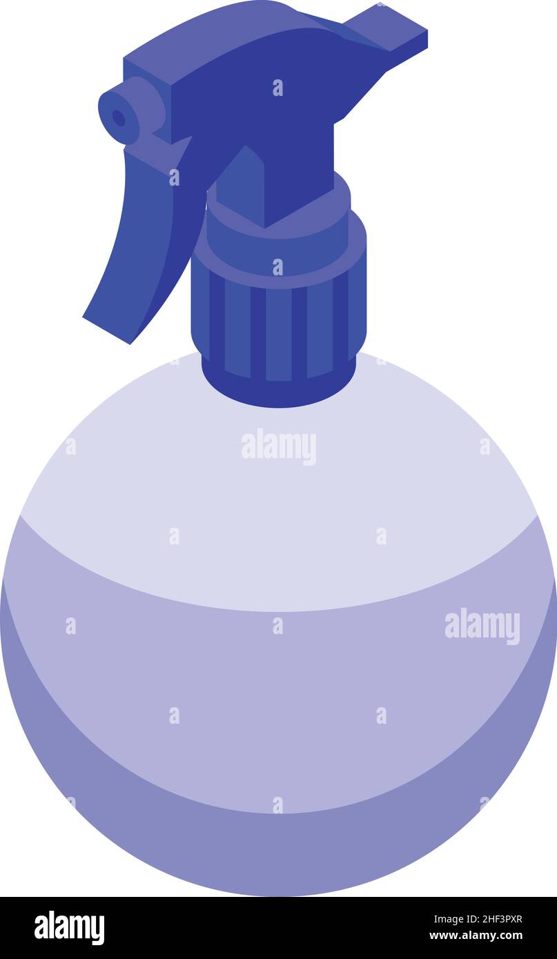 Spray clean icon isometric vector. Plastic bottle. Disinfect trigger ...