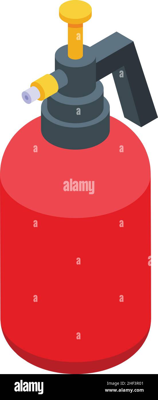 Plastic spray icon isometric vector. Clean bottle. Trigger container Stock Vector