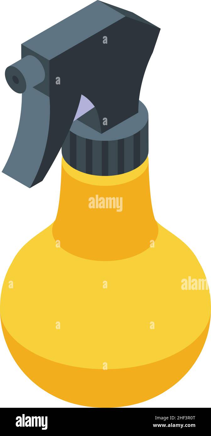 Chemical spray icon isometric vector. Clean bottle. Plastic disinfect ...