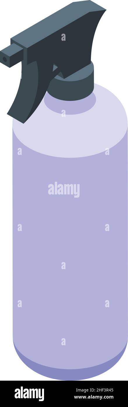 Safety spray icon isometric vector. Clean plastic. Disinfect health Stock Vector