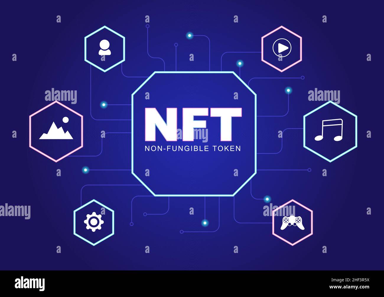 NFT Non Fungible Token Crypto Art of Converting Into