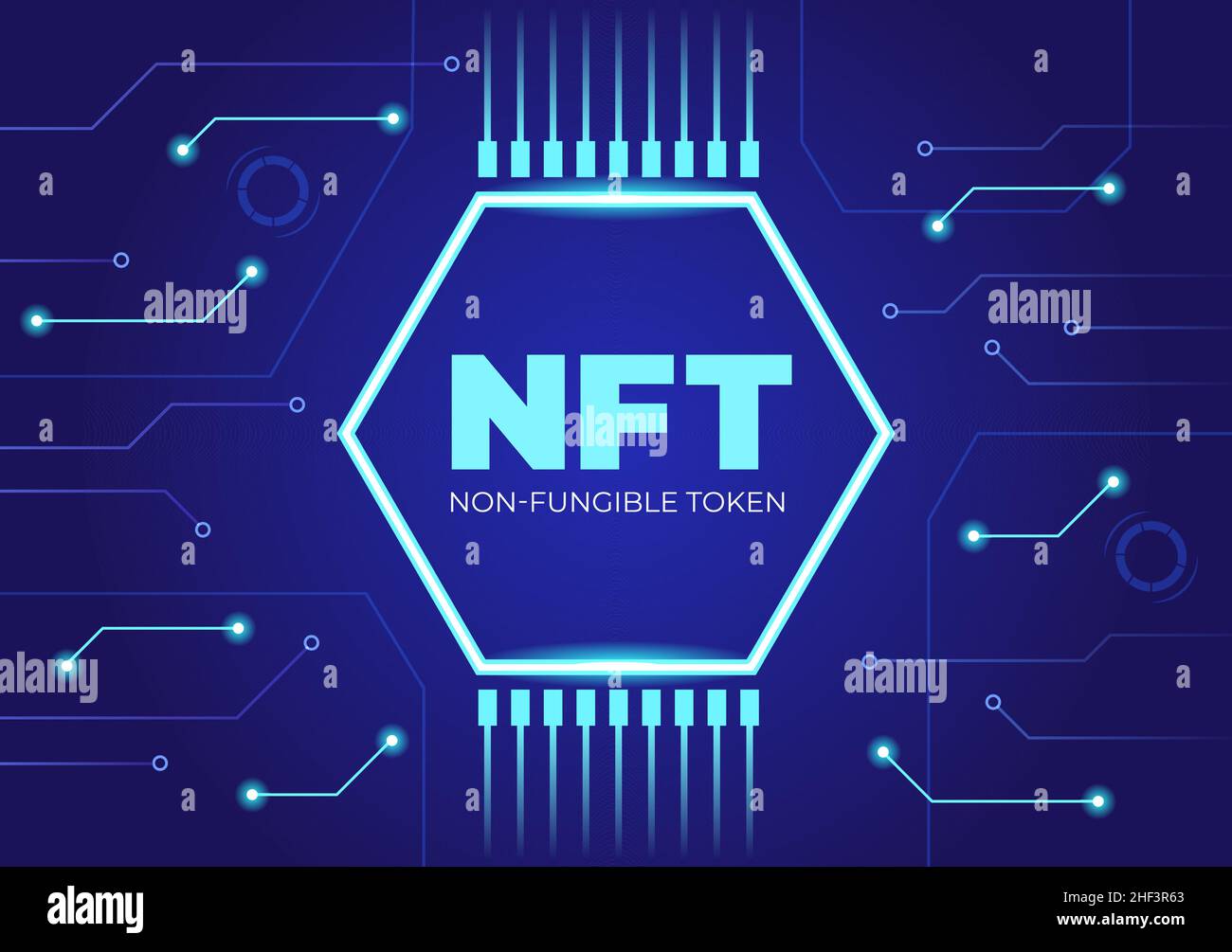 NFT Non Fungible Token Crypto Art of Converting Into
