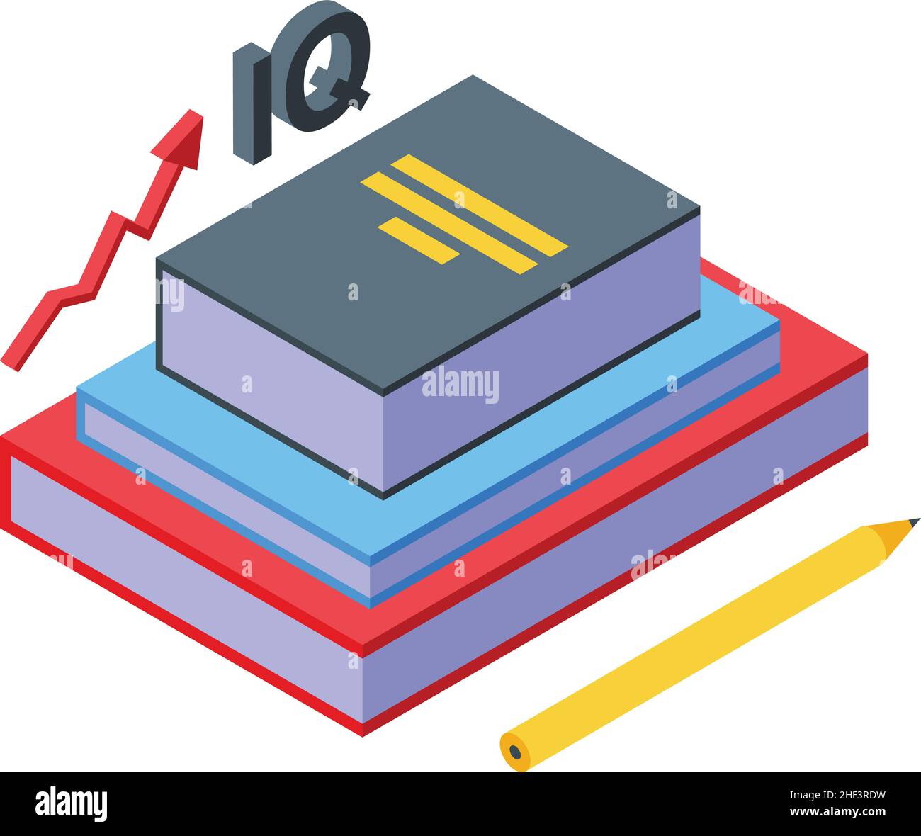 Iq book insight icon isometric vector. Digital idea. Data think Stock ...