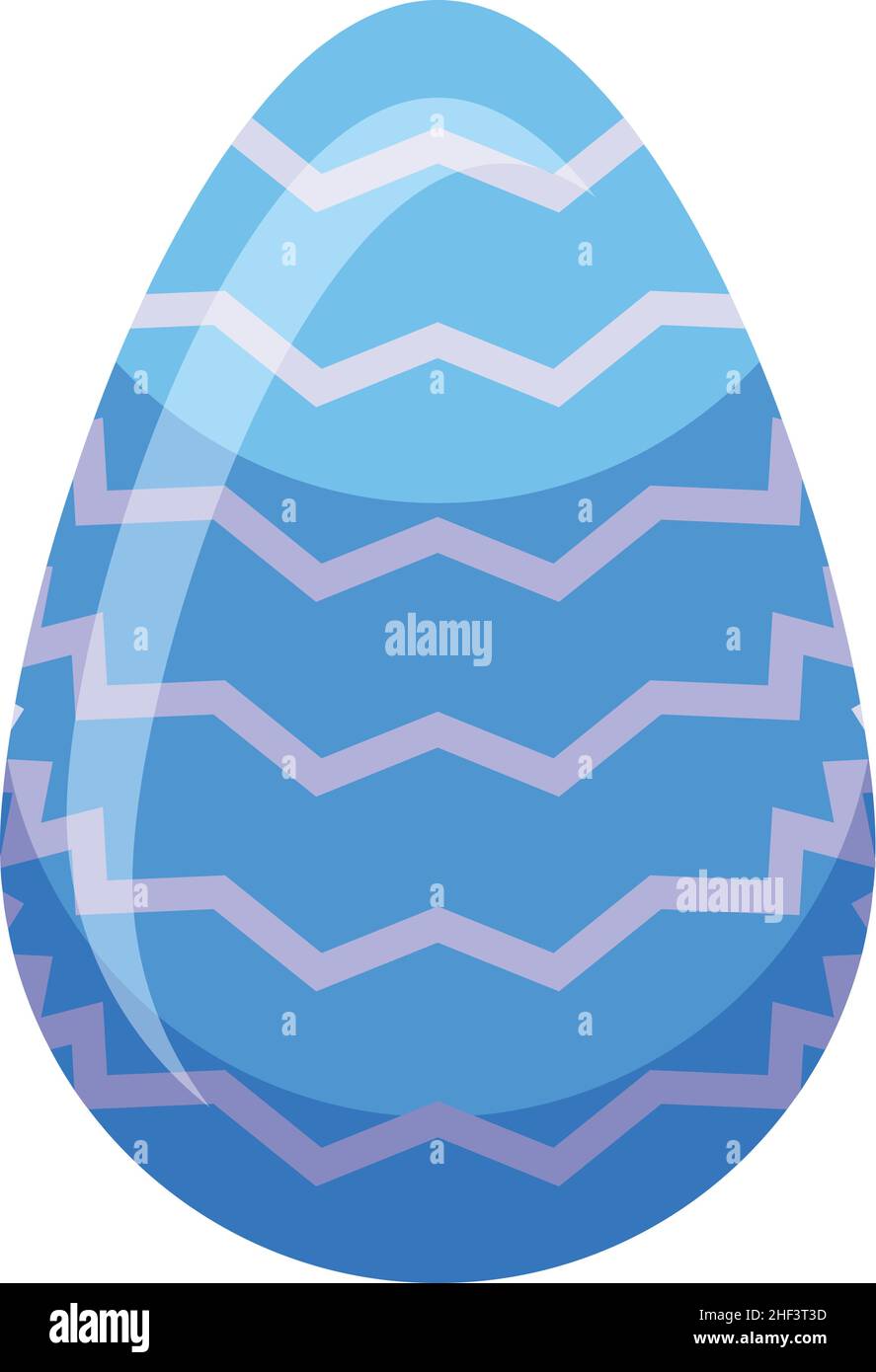 Blue chocolate egg icon isometric vector. Easter broken. Candy surprise Stock Vector