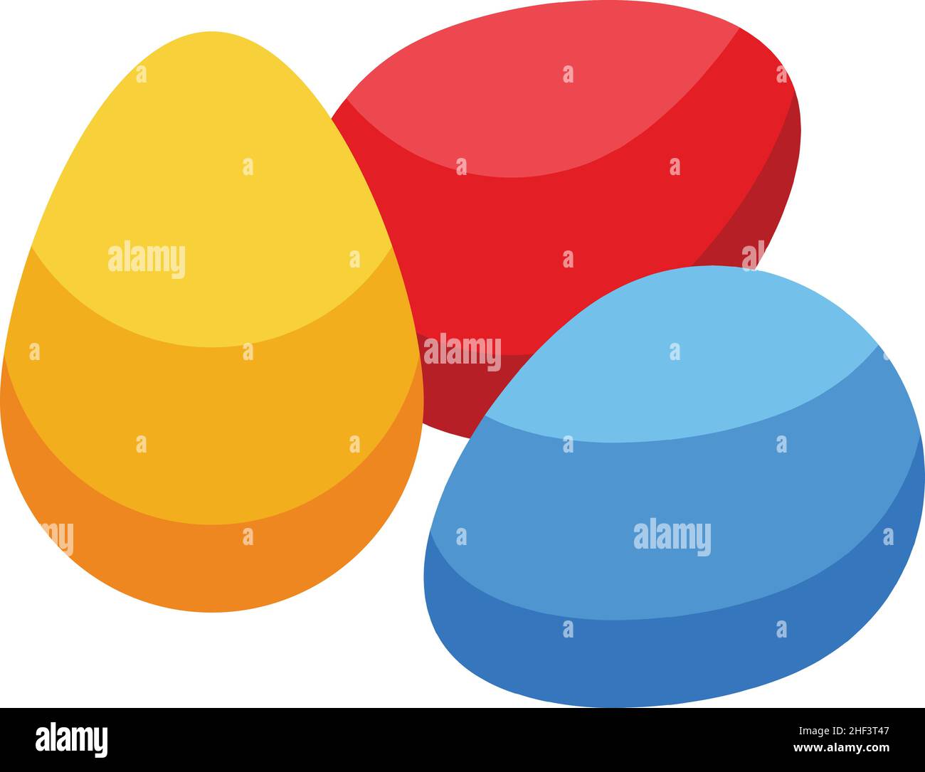 Colorful easter eggs icon isometric vector. Dark candy. Milk gift Stock Vector