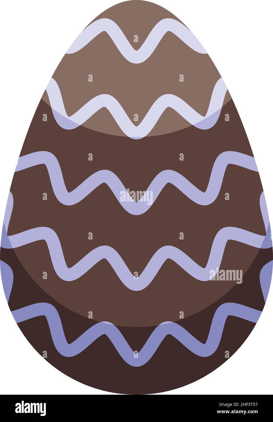 Milk chocolate egg icon isometric vector. Easter egg. Candy cocoa Stock Vector