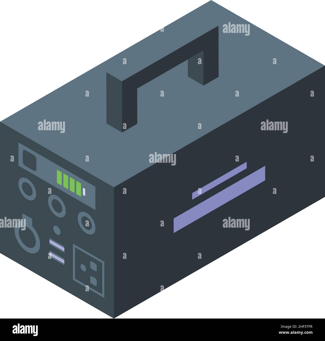 Solar panel transformator icon isometric vector. Sun supply. Home roof ...