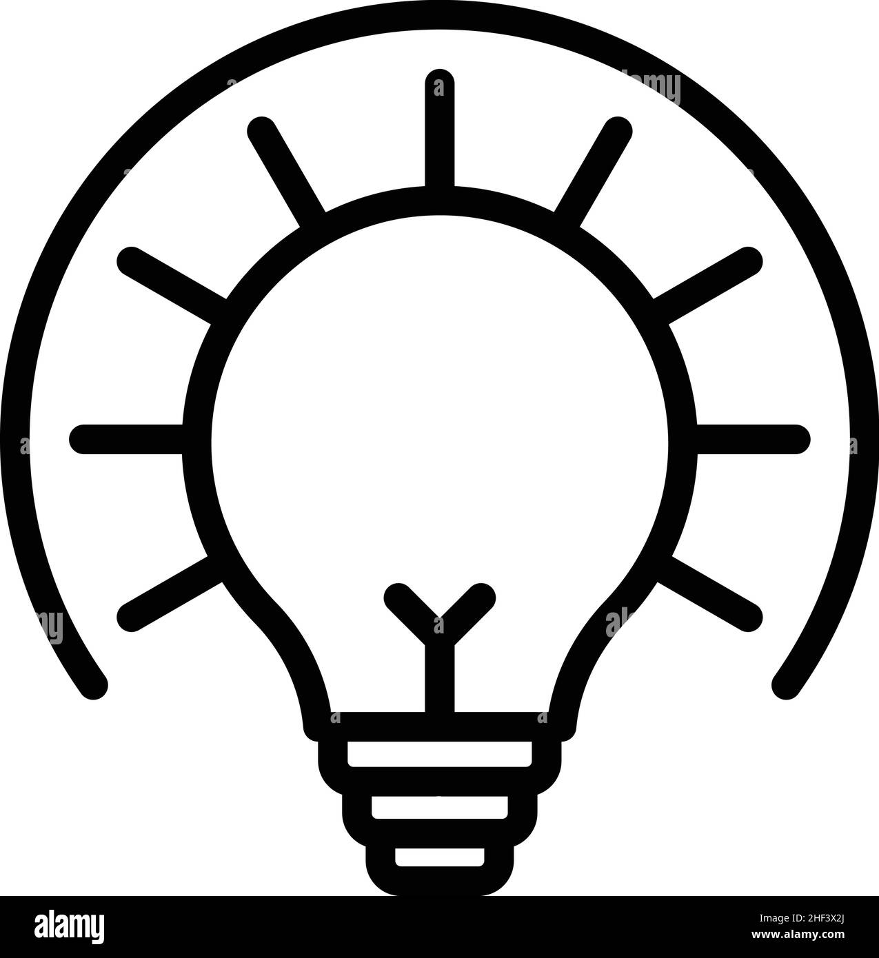 Brain idea icon outline vector. Critical think. Mind skill Stock Vector