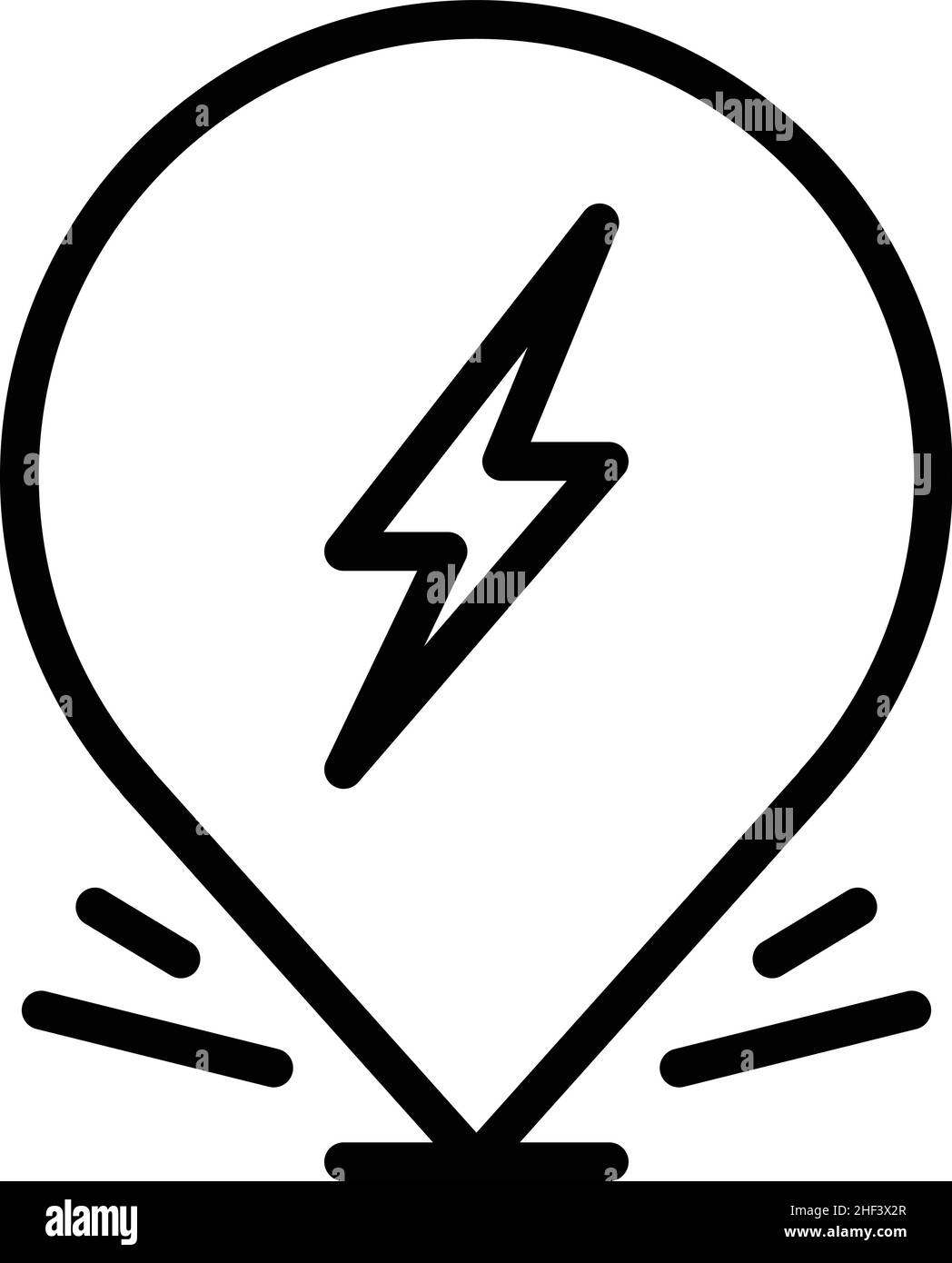 Location idea icon outline vector. Skill human. Think mind Stock Vector