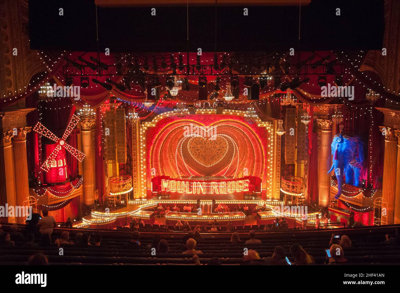 Regent Theatre, Melbourne, interior whilst staging the musical Moulin