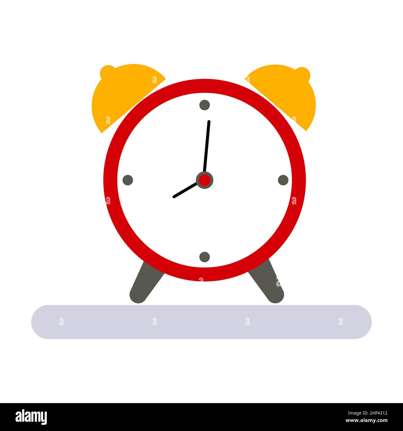 alarm clock icon. vector isolated on a white background Stock Vector ...