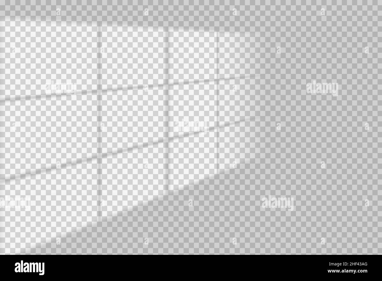 Window shadow vector overlay on transparent background. Natural scene ...