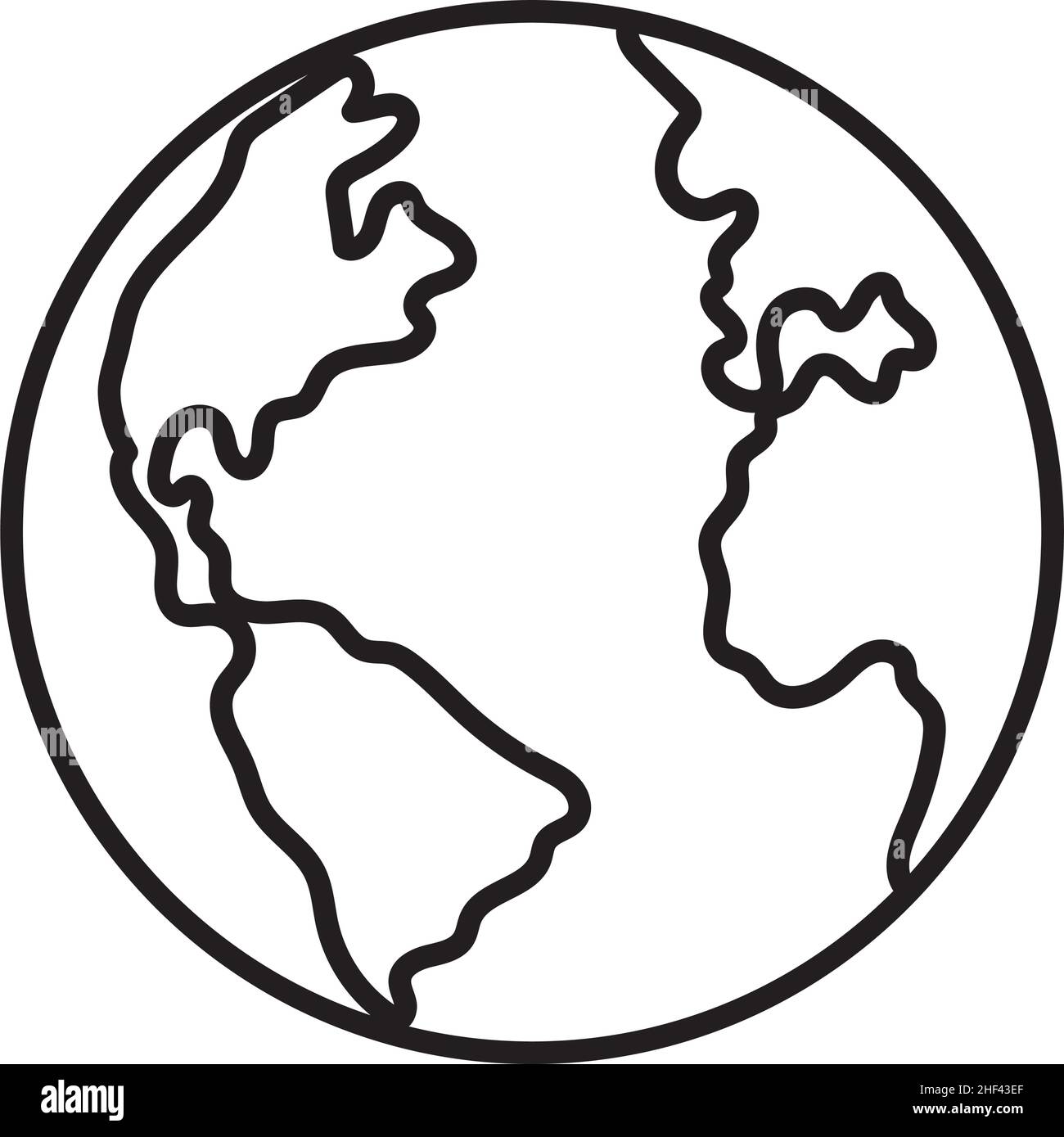 earth planet on white background Stock Vector Image & Art - Alamy