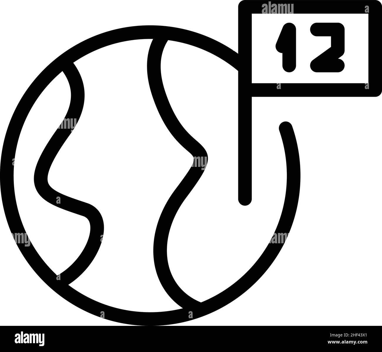 World time icon outline vector. Clock zone. Local global Stock Vector ...