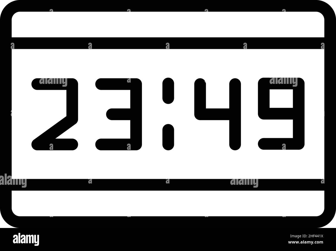 International time icon outline vector. World clock. Capital hour Stock