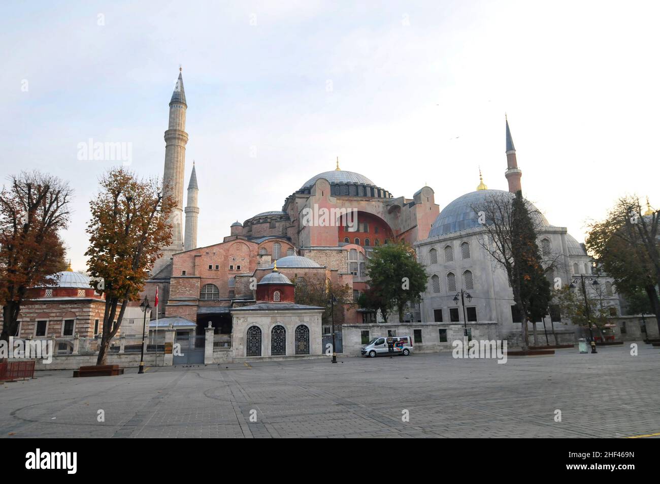 Aya Sofya is a former Byzantine church used as a mosque and museum today. Istanbul, Turkey. Stock Photo