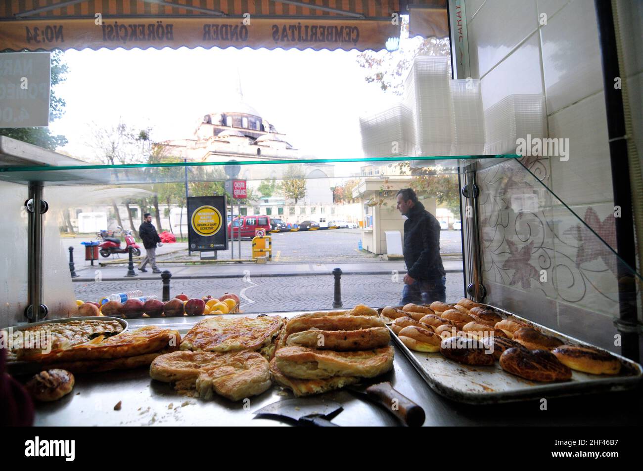 Börek is a traditional Turkish breakfast, Istanbul, Turkey Stock Photo