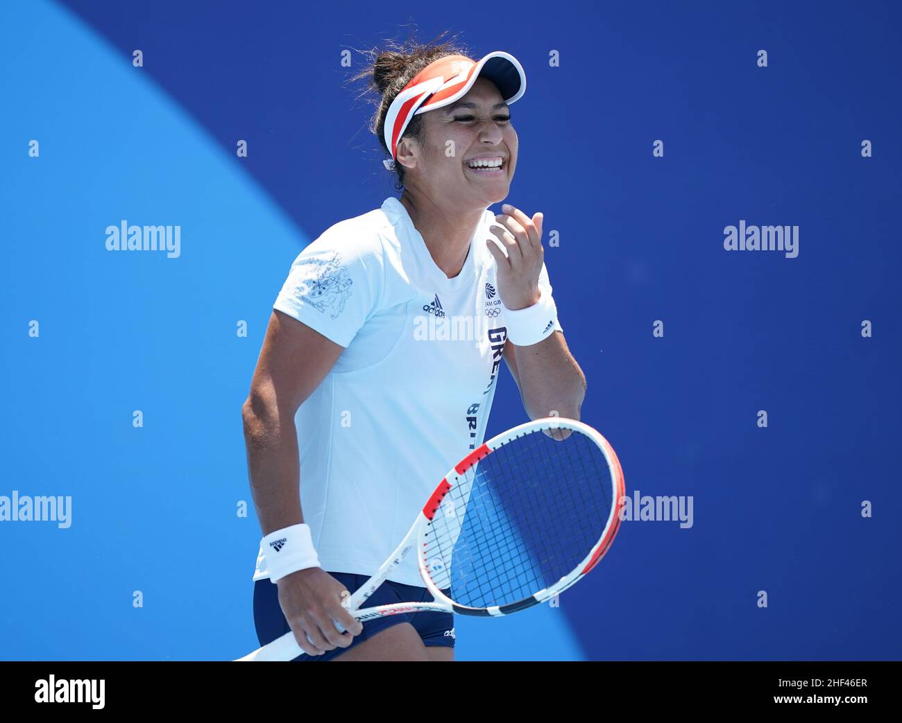 File photo dated 22-07-2021 of Great Britain's Heather Watson. Johanna Konta's retirement has left a hole in British women's tennis but Raducanu is joined in the main draw by Heather Watson, whose best performance came nine years ago when she reached the third round. Issue date: Friday January 14, 2022. Stock Photo