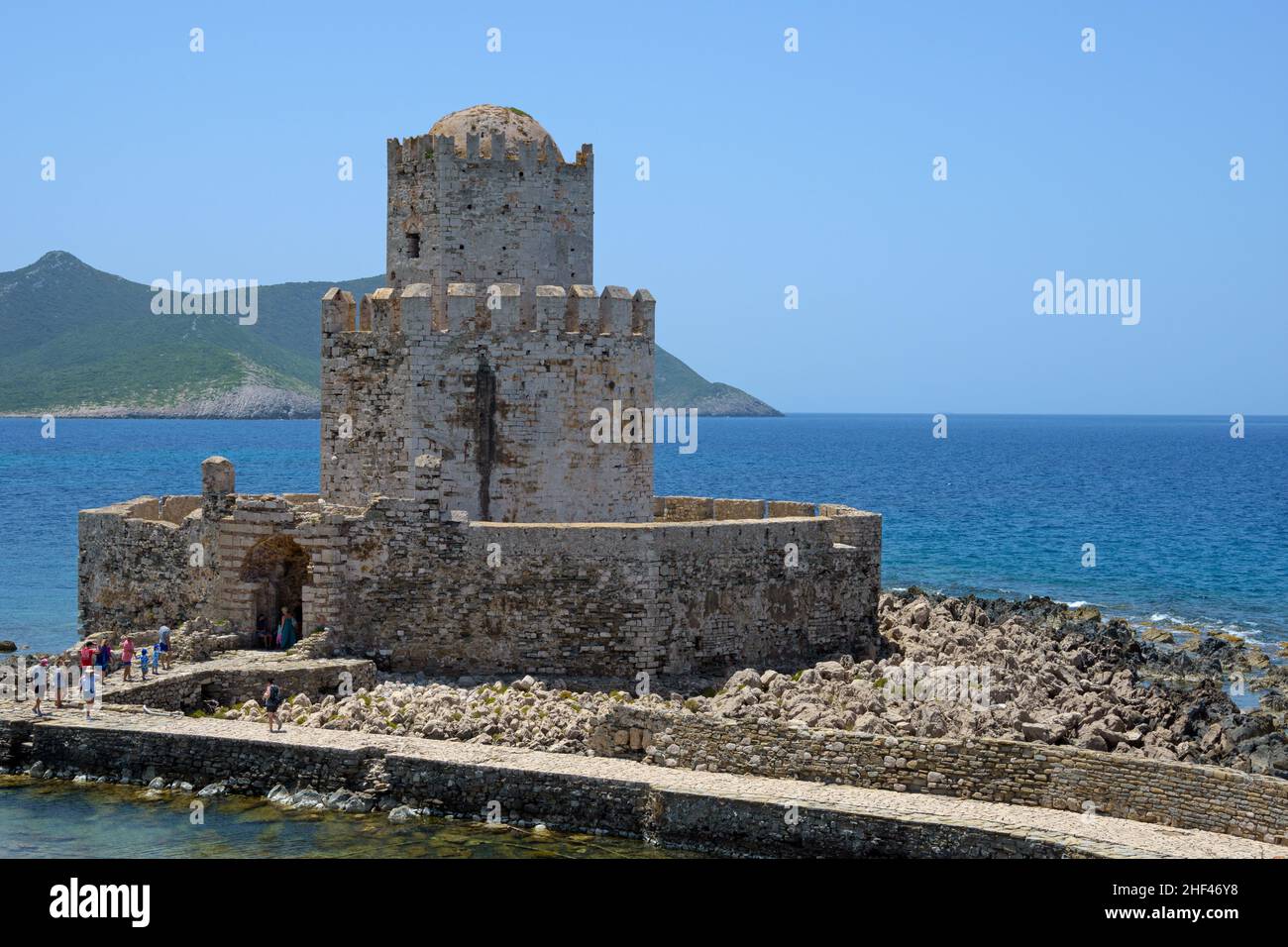 The castle of Methoni in Messinia, Greece Stock Photo