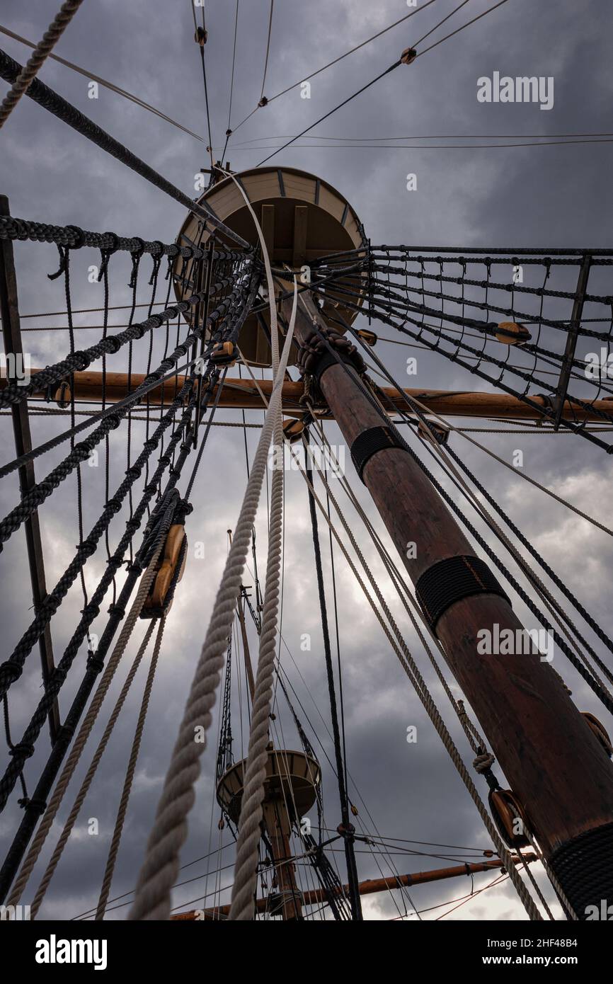 The Mayflower in Plymouth Massachusetts Stock Photo Alamy