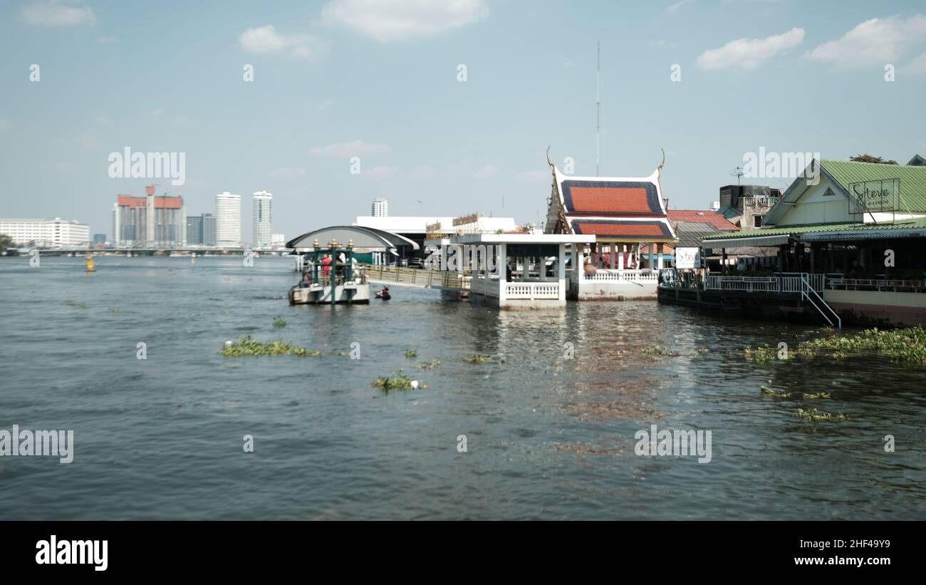 Thewet Pier area Chao Phraya River Bangkok Thailand Stock Photo - Alamy