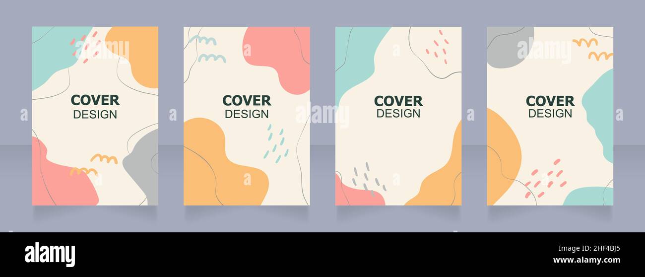 Modern illustrations for magazines blank brochure design Stock Vector