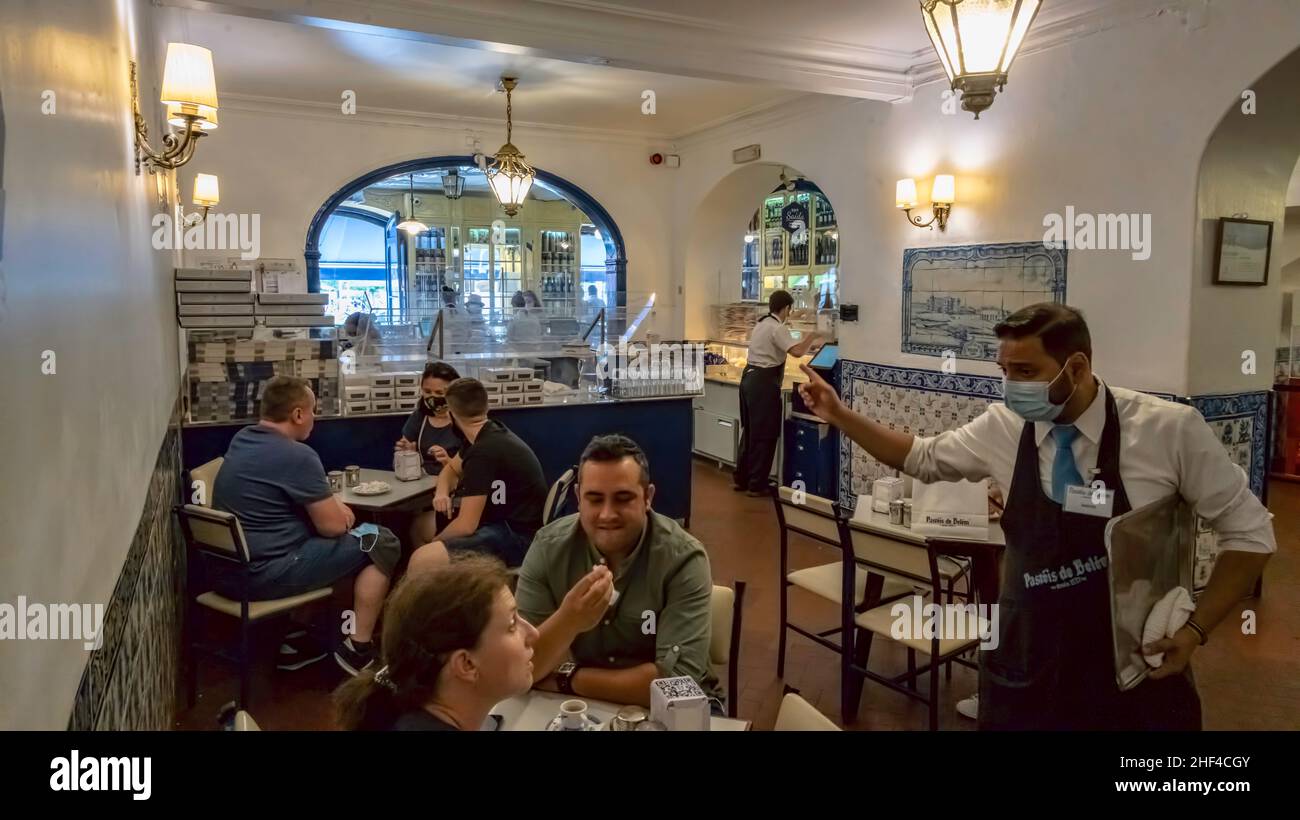 Famous pastry shop Pasteis de Belem, home of the Pastel de Nata, Belem