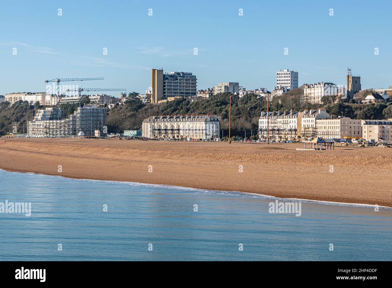 Construction in progress at Folkestone’s Shoreline harbour seafront