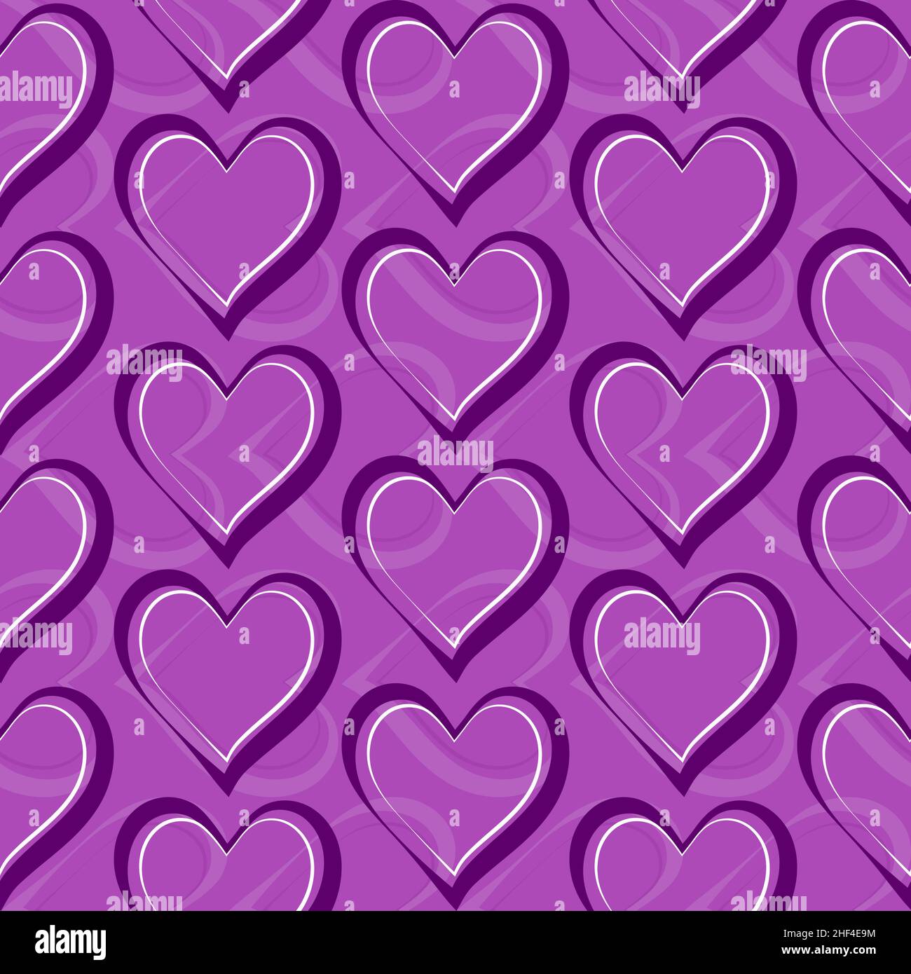 Seamless repeating pattern of hearts Stock Vector Image & Art - Alamy