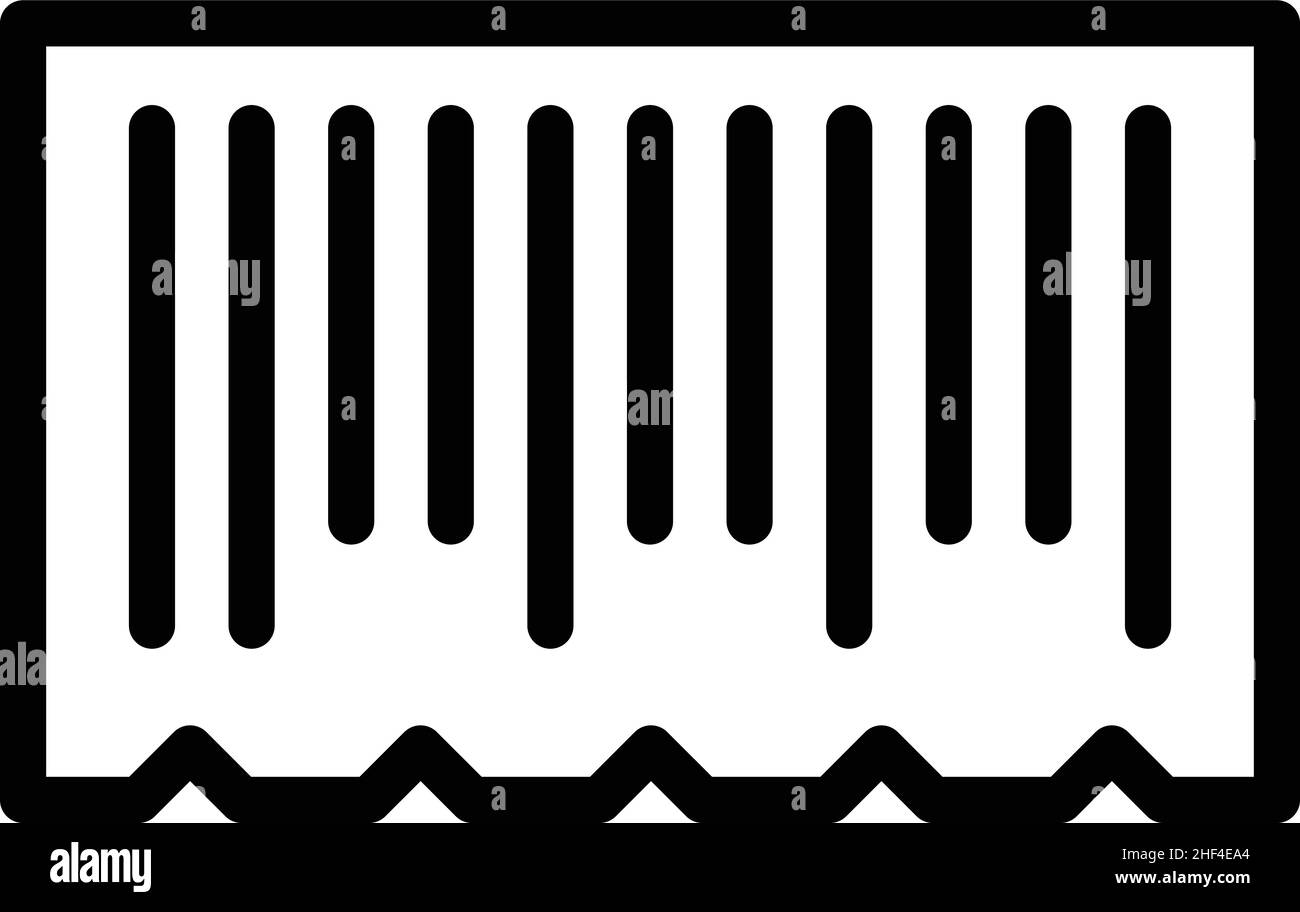 Promo bar code icon outline vector. App price. Offer money Stock Vector ...