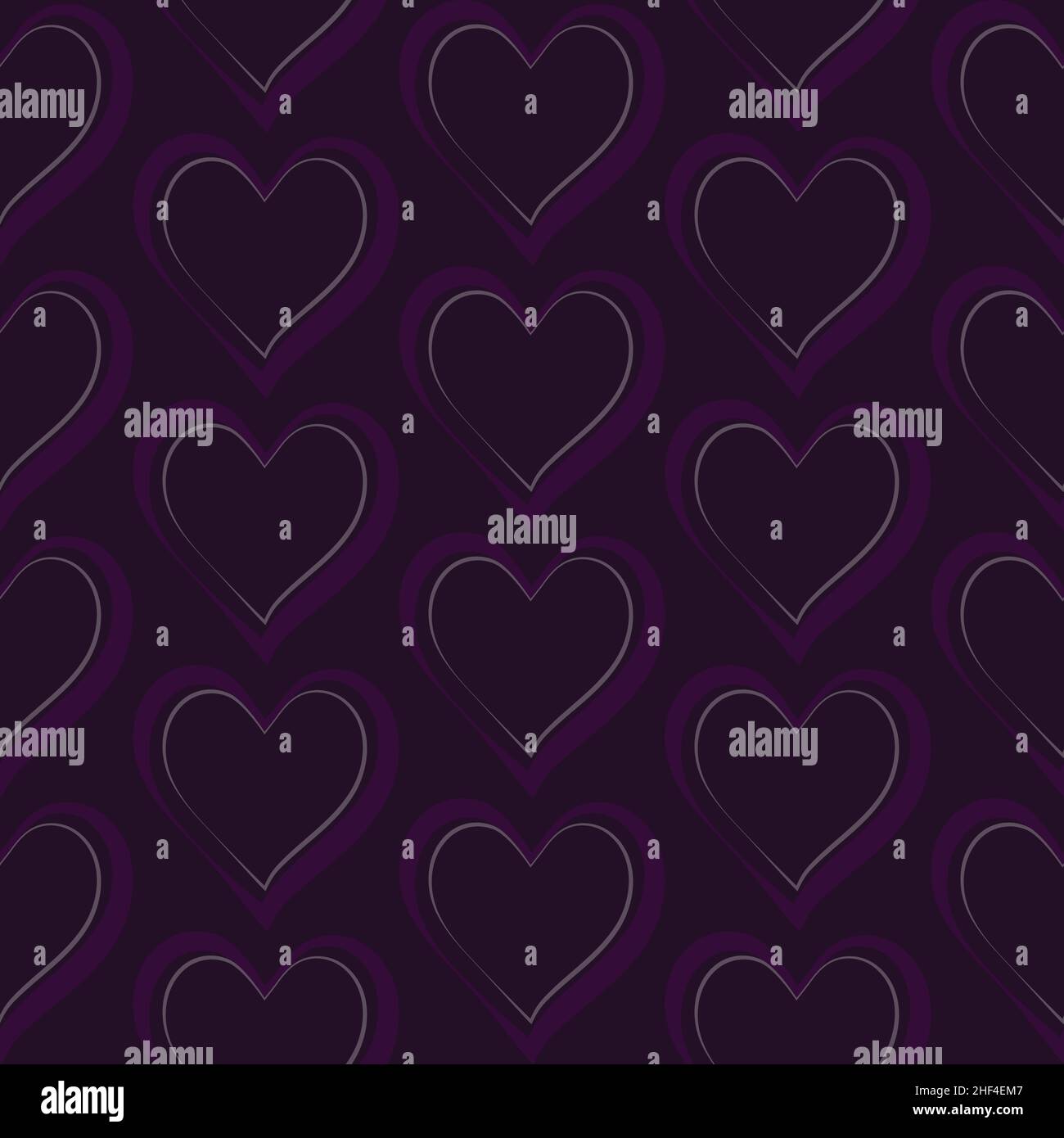 Seamless repeating pattern of hearts Stock Vector Image & Art - Alamy