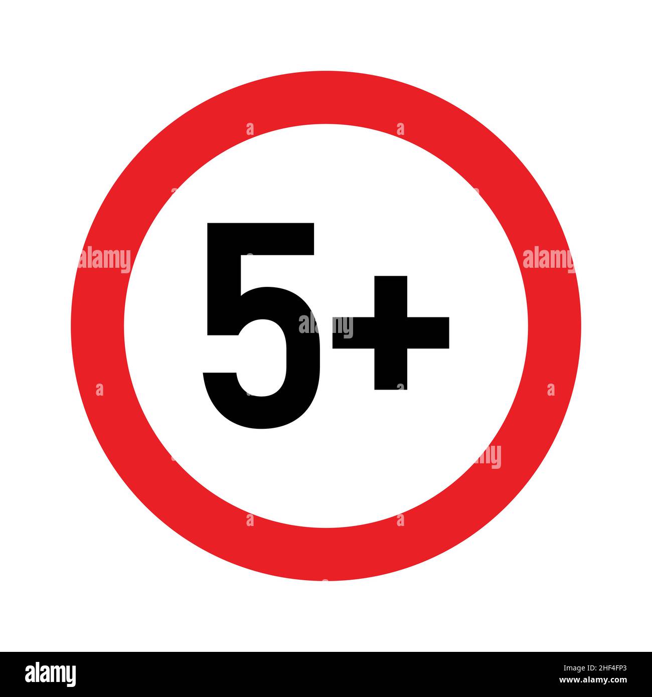 5 plus sign. Five. Age restrictions, censorship and parental control ...