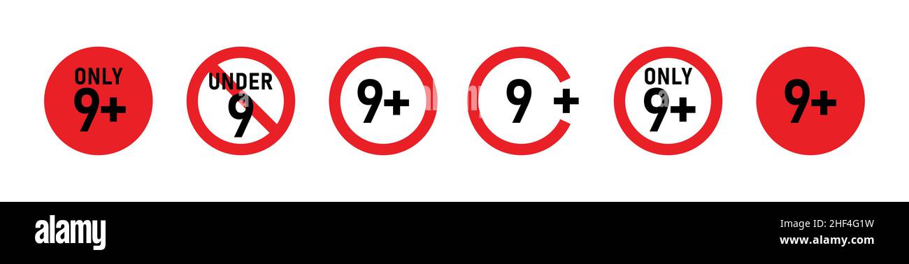 9 plus sign set. Nine. Age restrictions, censorship, parental control ...