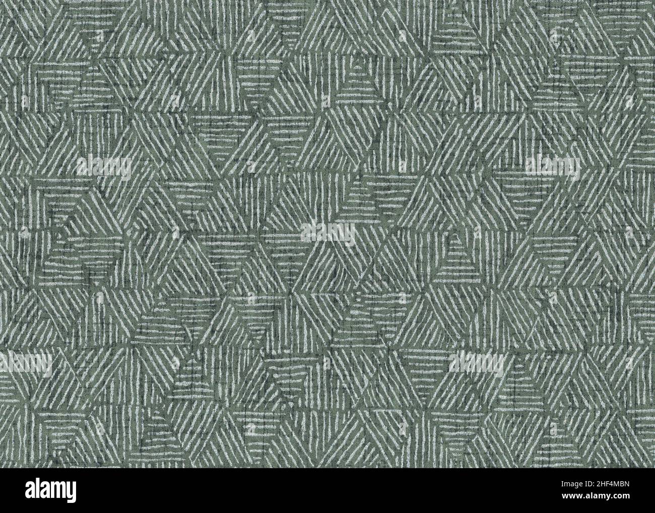 Green seamless pattern with shapes Stock Photo