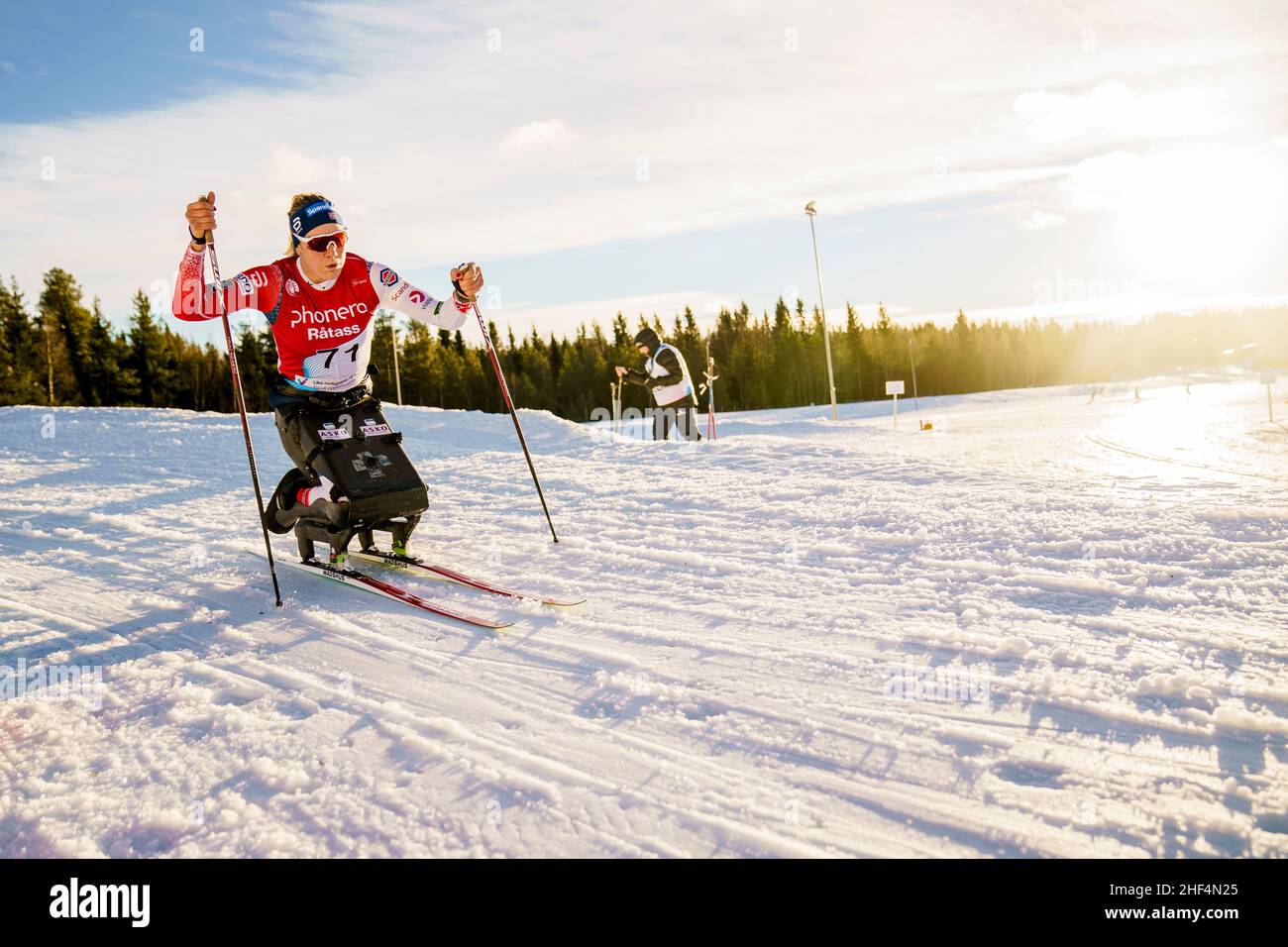 Lillehammer 20220113.Birgit Skarstein during the World Para Snow Sports  2022 in cross-country women sitting at Birkebeiner Ski Stadium. Photo:  Stian Lysberg Solum / NTB Stock Photo - Alamy