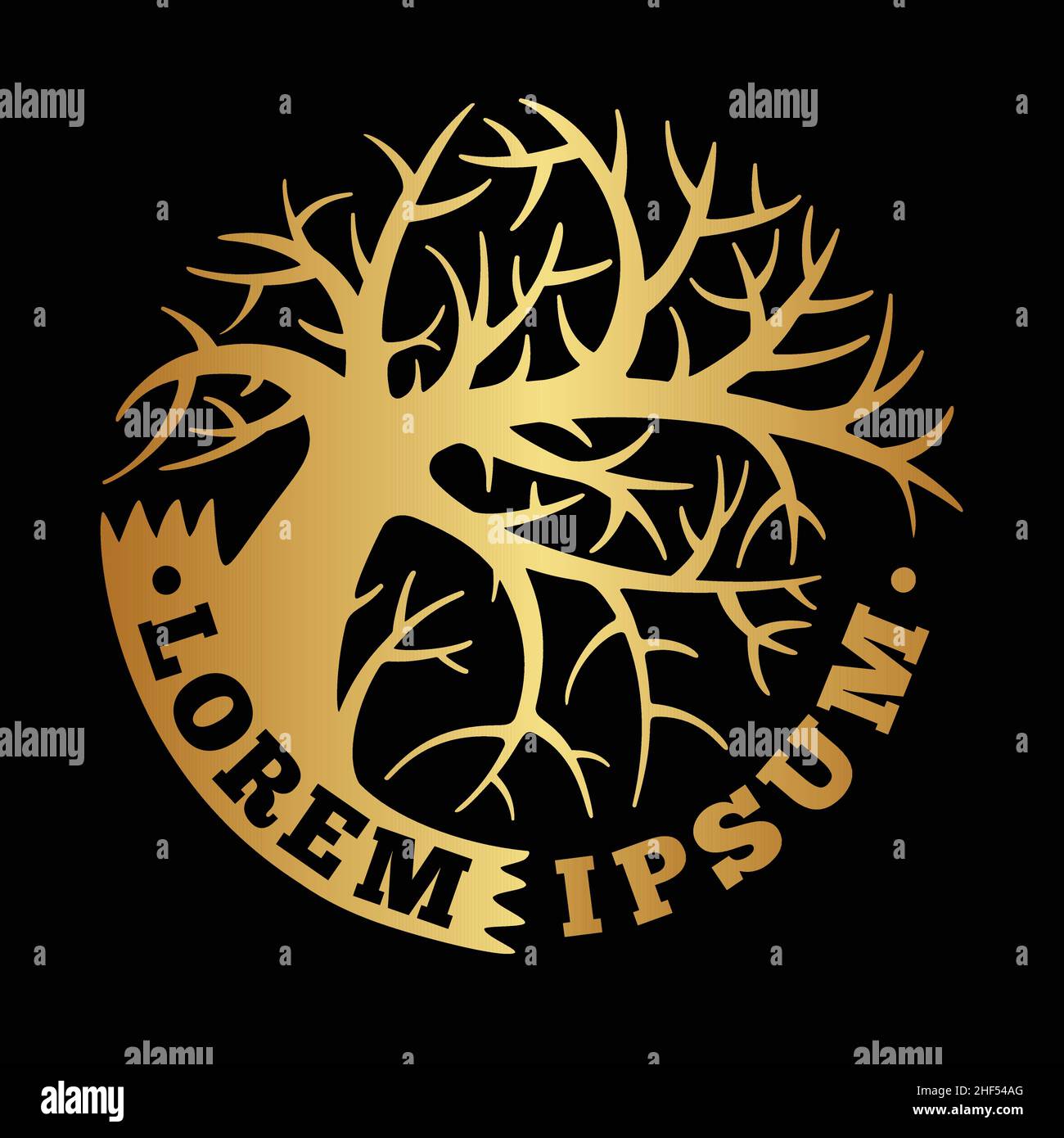Tree logo. Vector and illustration Stock Vector Image & Art - Alamy