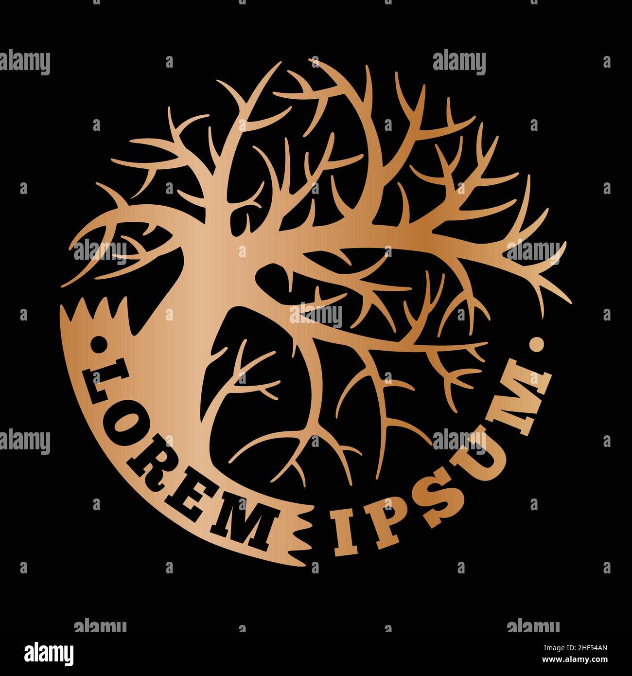 Tree logo. Vector and illustration Stock Vector Image & Art - Alamy