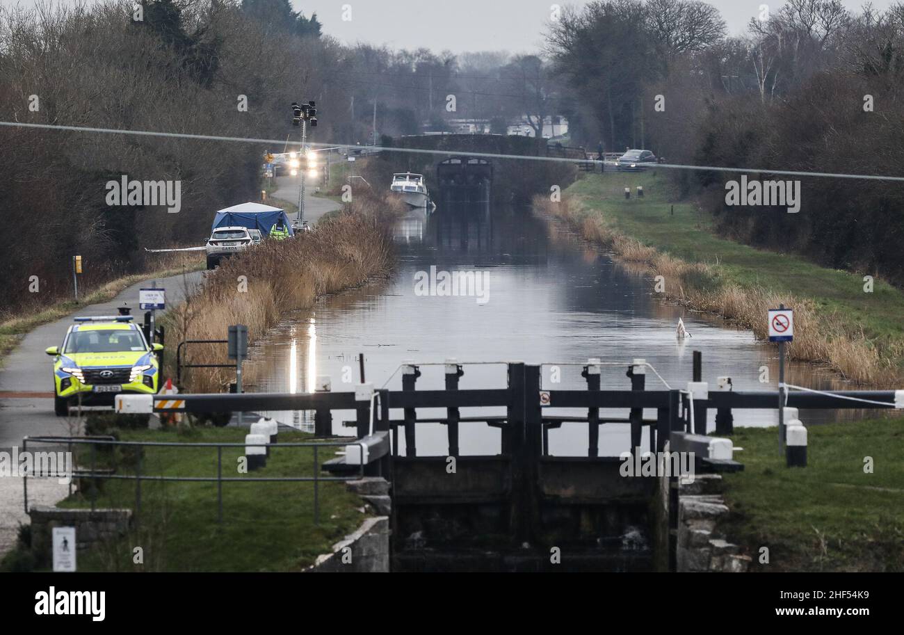 Garda at the Grand Canal in Tullamore, County Offaly, where Aisling