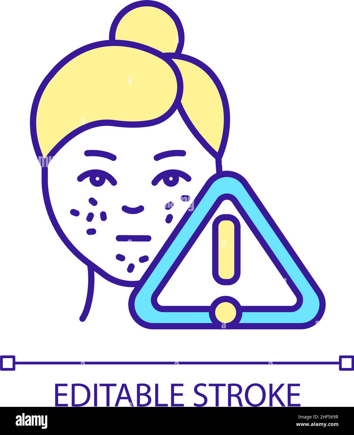 facial-skin-problem-prevention-rgb-color-icon-stock-vector-image-art