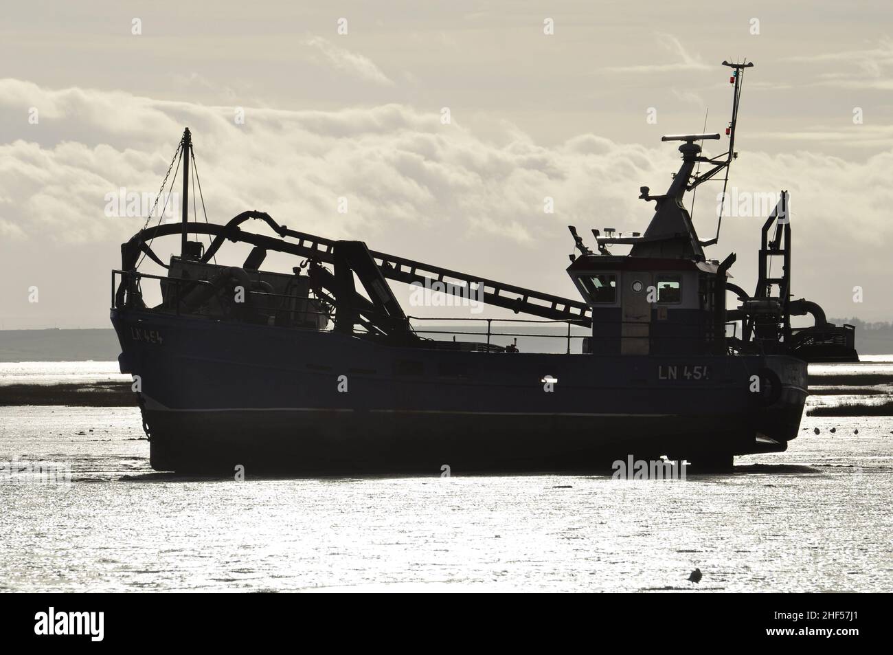 The cockle dredger Abbie Jayne laid up at Leigh -on-Sea, Essex, England UK Stock Photo