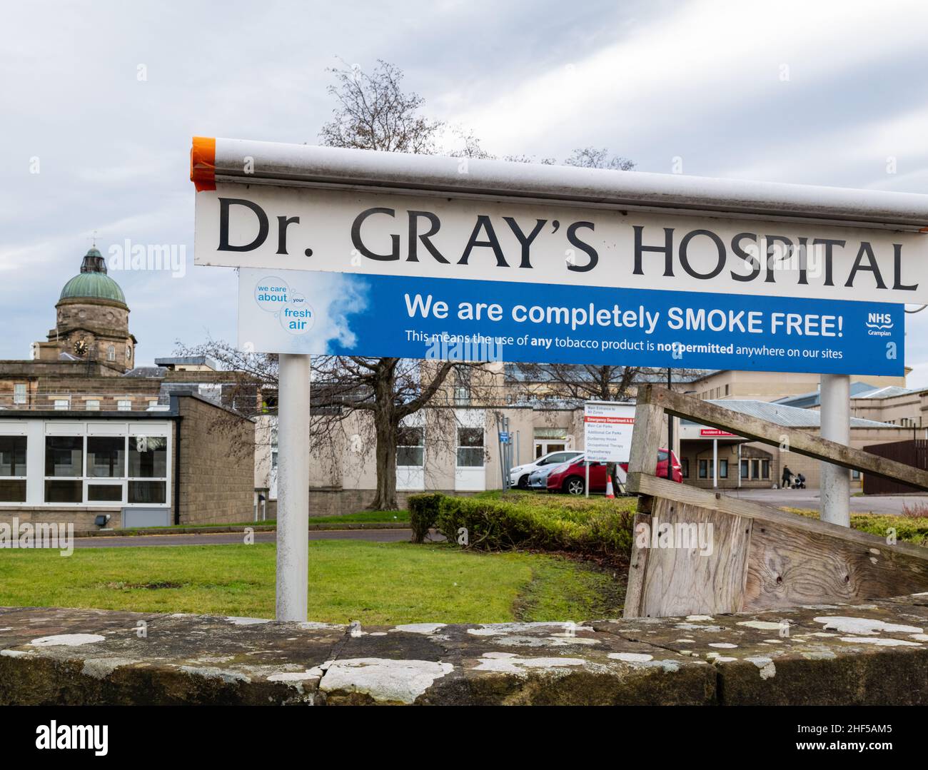 ELGIN, MORAY, SCOTLAND - 12 JANUARY 2022: This is a view of the exterior of Dr Grays Hospital in Elgin, Moray, Scotland on 12 January 2022. Stock Photo