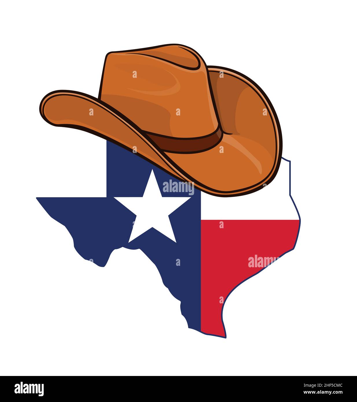 Texas tx state map shape with texas state flag wearing stetson cowboy hat  logo vector isolated on white background Stock Vector Image & Art - Alamy