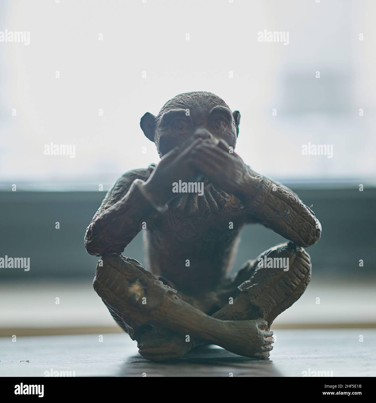 Ancient bronze statue of monkey Stock Photo Alamy