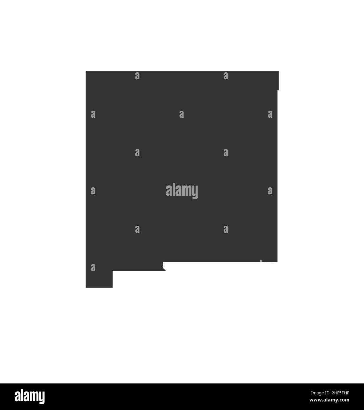 new mexico nm state map shape silhouette simplified icon vector