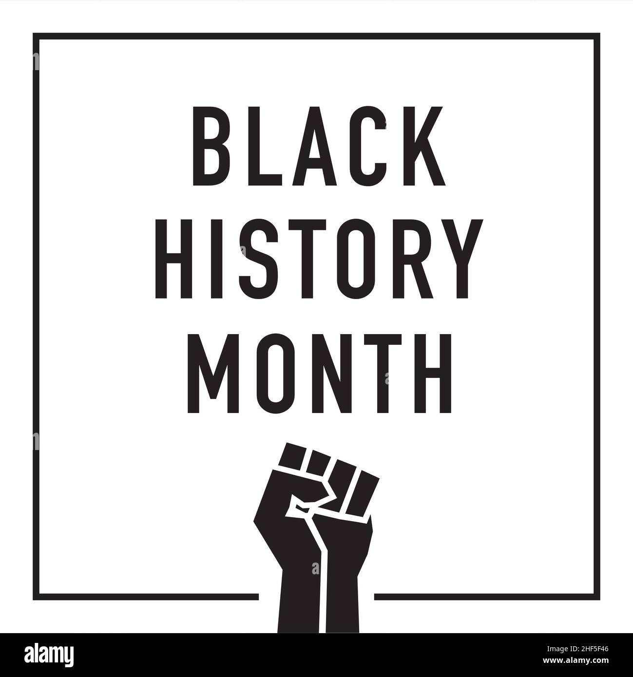 Black history month fist hi-res stock photography and images - Alamy
