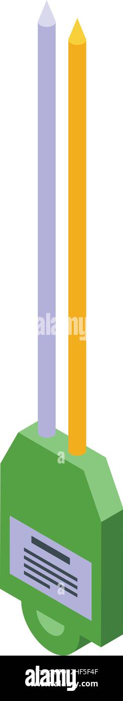 Soil ph meter icon isometric vector. Water alkaline. Test scale Stock Vector