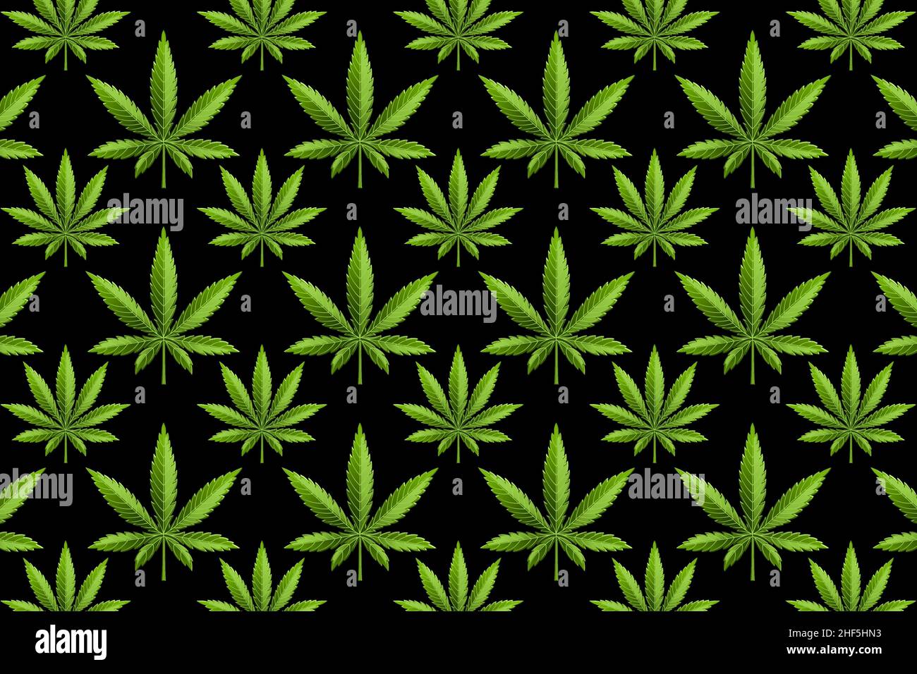 Marijuana leaf or cannabis leaf weed pattern Stock Vector