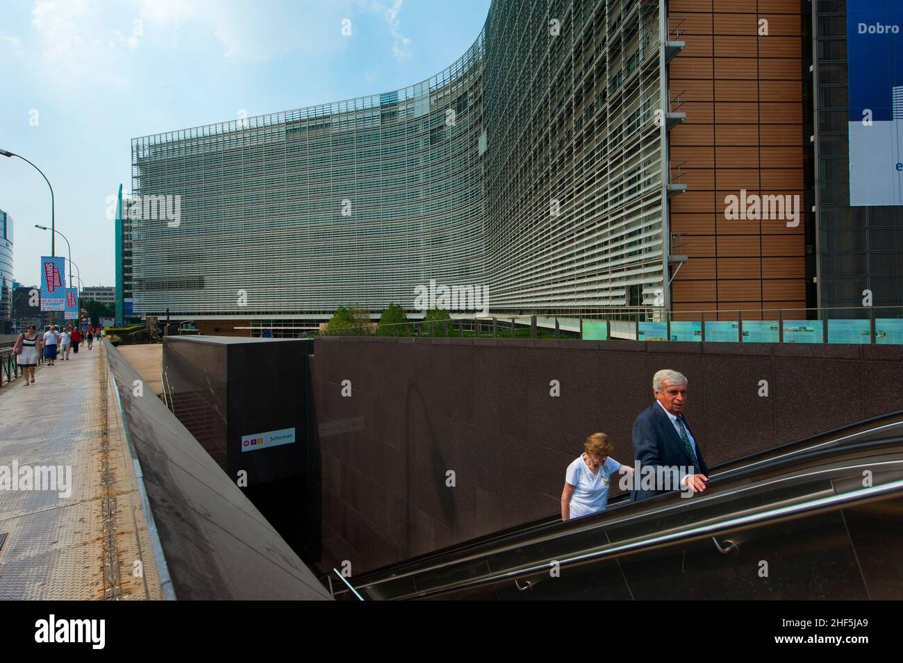 Brussels, Belgium. The Berlaymont Building (a.k.a. BERL) at Wetstraat, from which the European Commission governs over most of the European Union. Stock Photo