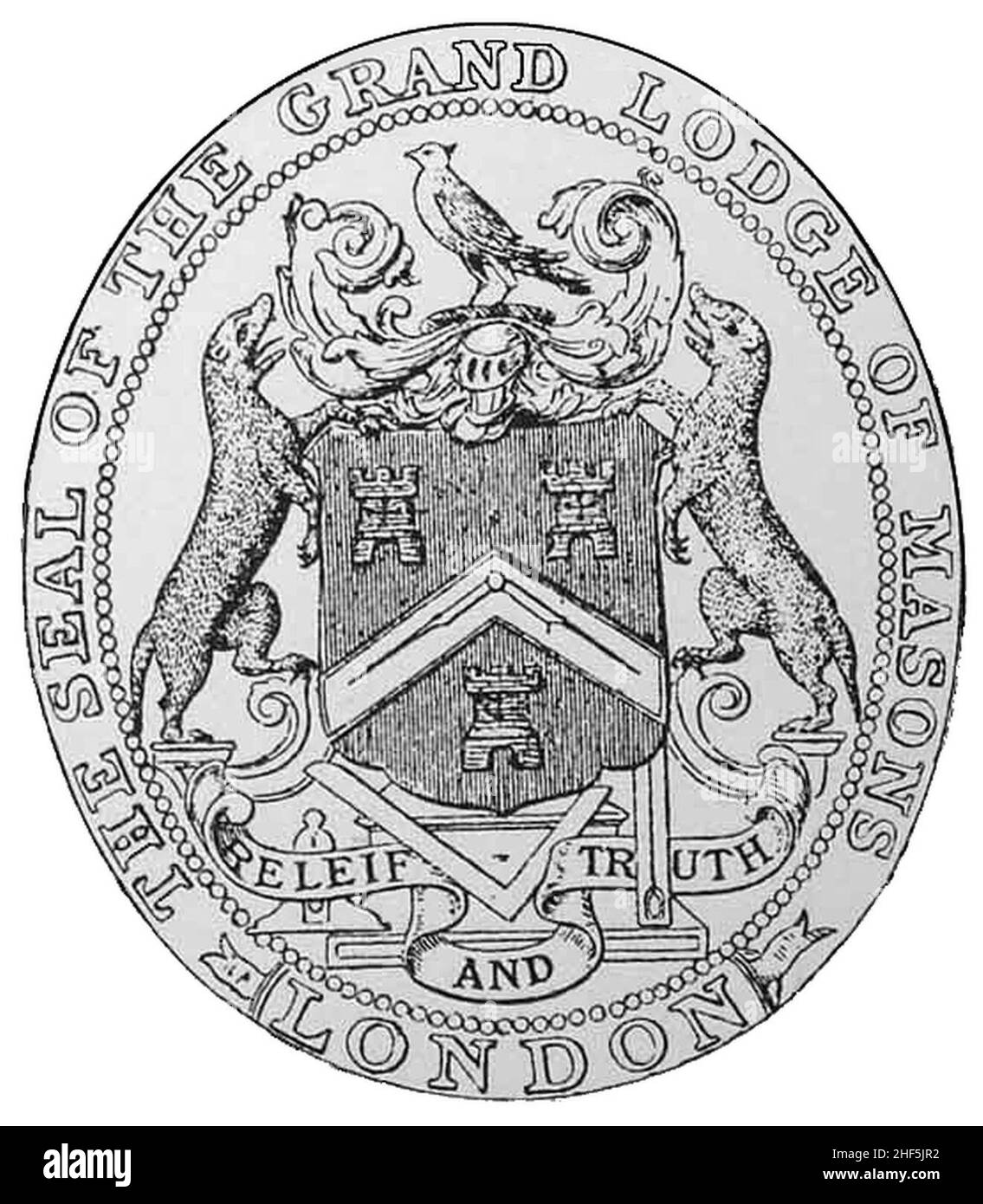Seal of the Moderns Grand Lodge Stock Photo - Alamy